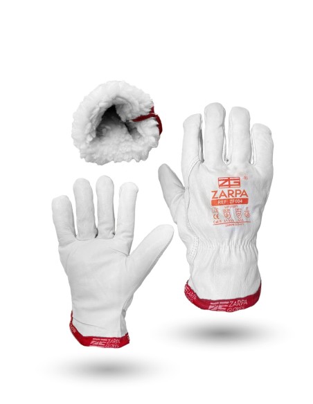 GUANTE PIEL FLOR CON FORRO INTERIOR