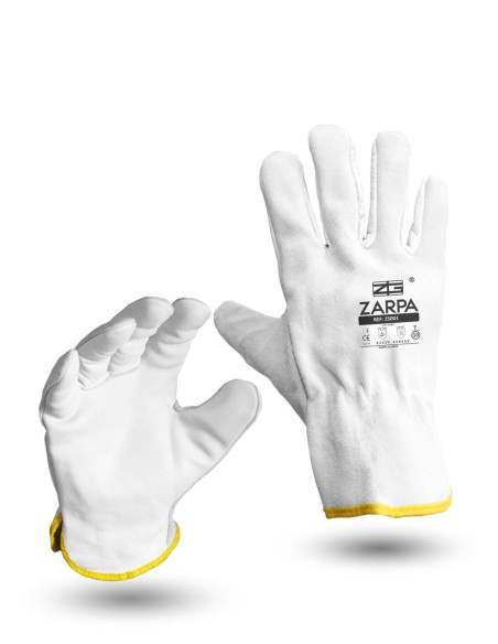 GUANTE MIXTO PIEL FLOR DORSO SERRAJE GUANTE MIXTO PIEL FLOR DORSO SERRAJE